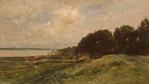 Seashore At Villerville — Charles-françois Daubigny