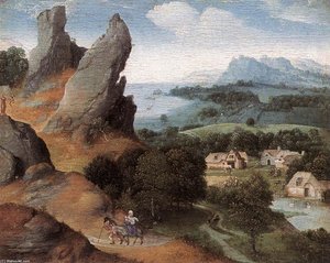 Landschaft Mit Der Flucht Nach Ägypten — Joachim Patenier