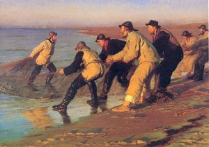 Pescadores En La Playa — Peder Severin Kroyer
