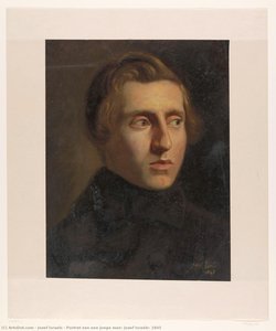 Portret Van Een Jonge Man, Jozef Israëls, 1845 — Jozef Israëls