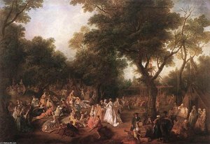Fete In A Wood — Nicolas Lancret