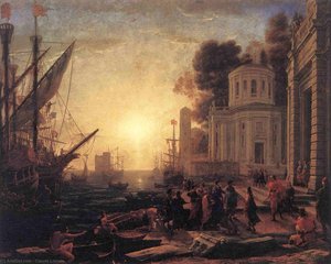 Lo Sbarco Di Cleopatra A Tarso — Claude Lorrain (claude Gellée)