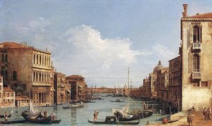 Il Canal Grande Da Campo San Vio Verso La Bacino — Giovanni Antonio Canal