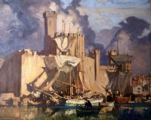 Caernarvon Castle — Frank Brangwyn