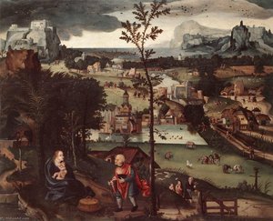 Landscape With The Rest On The Flight Into Egypt — Joachim Patinir
