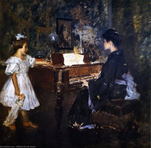 The Music Lesson (also Known As An Interlude) — William Merritt Chase