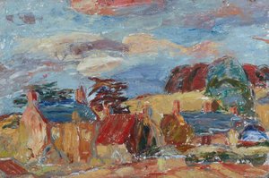 Landscape With Cottages — William George Gillies