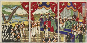 Constitution Promulgation Sketch — Toyohara Chikanobu
