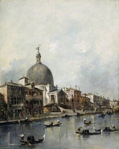 Venice, The Church Of San Simeone Piccolo On The Grand Canal — Francesco Lazzaro Guardi