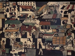 New York Street Scene - (1921) — خواكين توريس غارسيا