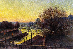 Paris, View Of The Seine, Night — Maximilien Luce