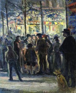 Street Scene In Winter — Maximilien Luce