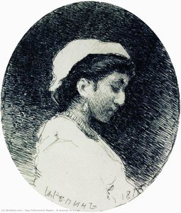 A Woman In A Cap — Ilya Yefimovich Repin