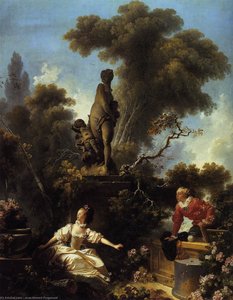 The Progress Of Love: The Meeting — Jean-honoré Fragonard