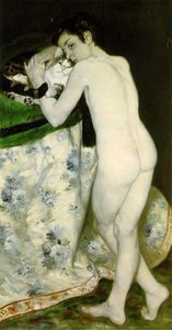 Küçük Çocuk Ve Kedi — Pierre Auguste Renoir