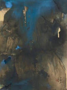 A Brewing Storm In The Summer Mountains — Zhang Daqian