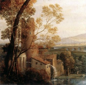 Paesaggio Con Figure Danzanti (dettaglio) — Claude Lorrain (claude Gellée)