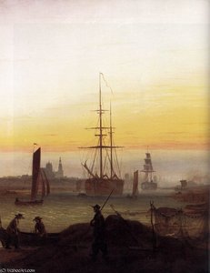 Návrh Přístavu — Caspar David Friedrich