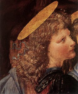 The Baptism Of Christ (detail By Leonardo Da Vinci) — Andrea Del Verrocchio