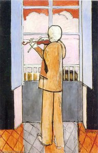 Le Violoniste à la fenêtre, Nice, Hôtel Beau Rivage Huile sur toile Paris, Musée national d’art moderne
