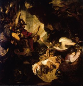 Der Säugling Herkules Erwürgt Die Schlangen — Sir Joshua Reynolds