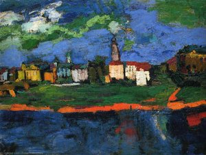 The Elbe Near Dresden — Oskar Kokoschka