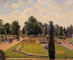 Kew Gardens: Path Mellem Søen Og Palm House — Camille Pissarro