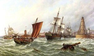 Moving Of The Old North Pier Lighthouse, Sunderland, 1841 — Stuart Henry Bell