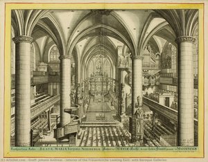 Interior Of The Frauenkirche Looking East, With Baroque Galleries — Johann Andreas Graff