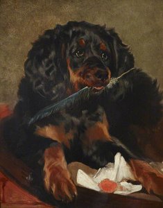 Queen Victoria's Spaniel, 'tilco' (d.1850) — Sir Edwin Henry Landseer