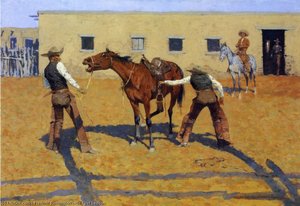 La Sua Prima Lezione — Frederic Remington