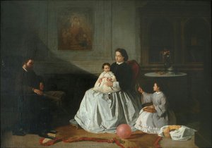 Family Portrait — Valeriano Domínguez Bécquer