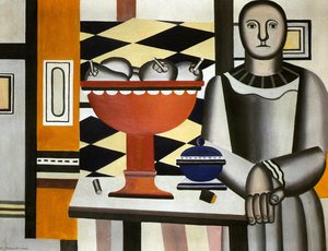 La Donna Con Il Piatto Di Frutta — Fernand Léger