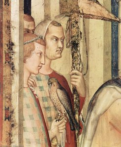 San Martín Es Investido Caballero (detalle) — Simone Martini