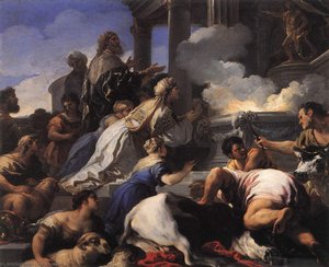 Psyche's Parents Offering Sacrifice To Apollo — Luca Giordano