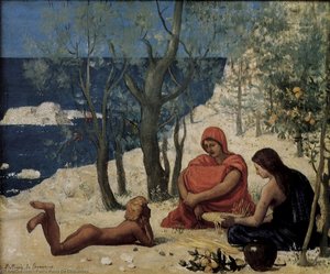 The White Rocks — Pierre Cécile Puvis De Chavannes