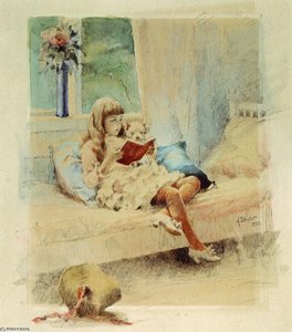 Good Friends Iii (berta And Capi) — Albert Edelfelt