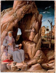 San Jerónimo En El Desierto — Andrea Mantegna