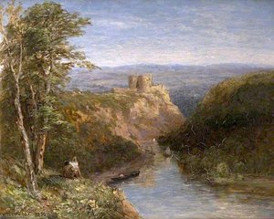 Kilgerran Castle, Pembrokeshire — David Cox The Elder
