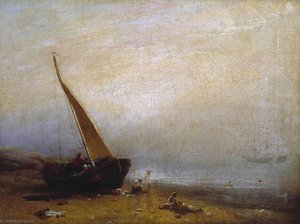 A Sea Shore — William Mulready The Younger
