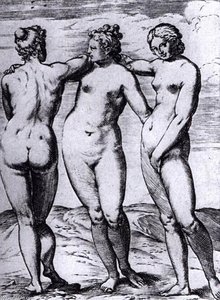 The Three Graces — Agostino Carracci