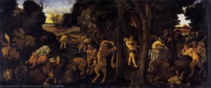 Allegory - Hunting Scene — Piero Di Cosimo (piero Di Lorenzo)