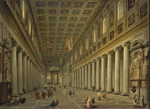 Innenraum Der Santa Maria Maggiore In Rom — Giovanni Paolo Pannini