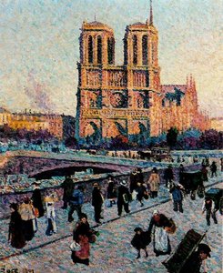 The Quai Saint-michel And Notre-dame — Maximilien Luce