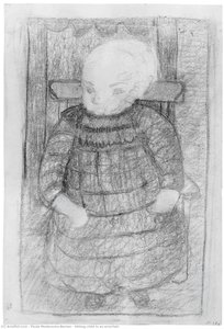 Sitting Child In An Armchair — Paula Modersohn-becker