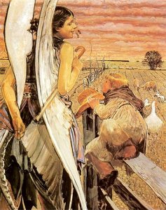 Angel And Shepherd — Jacek Malczewski
