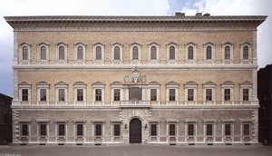 Façade Of The Farnese Palace — Antonio Da Sangallo The Younger