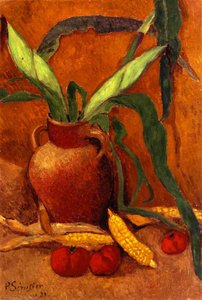 Still Life With Corn And Tomatoes — Paul Sérusier