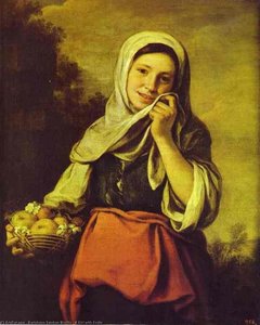 Una Niña Con Frutas — Bartolomé Esteban Murillo