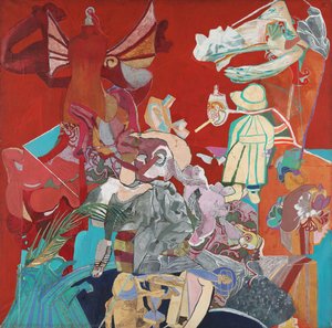 Self-portrait In Red — Paula Rego